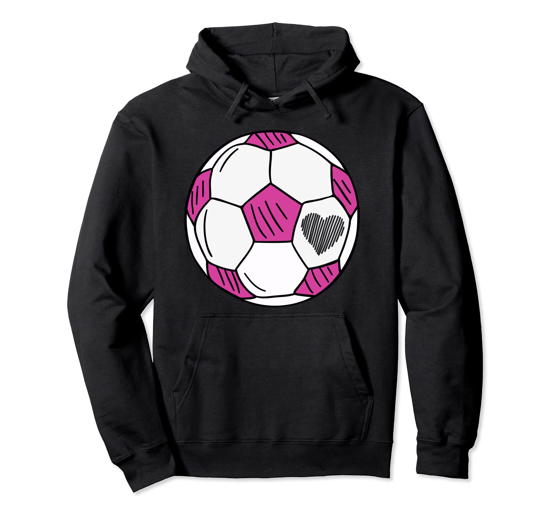Soccer Heart Hoodie - Novelty Apparel Unisex