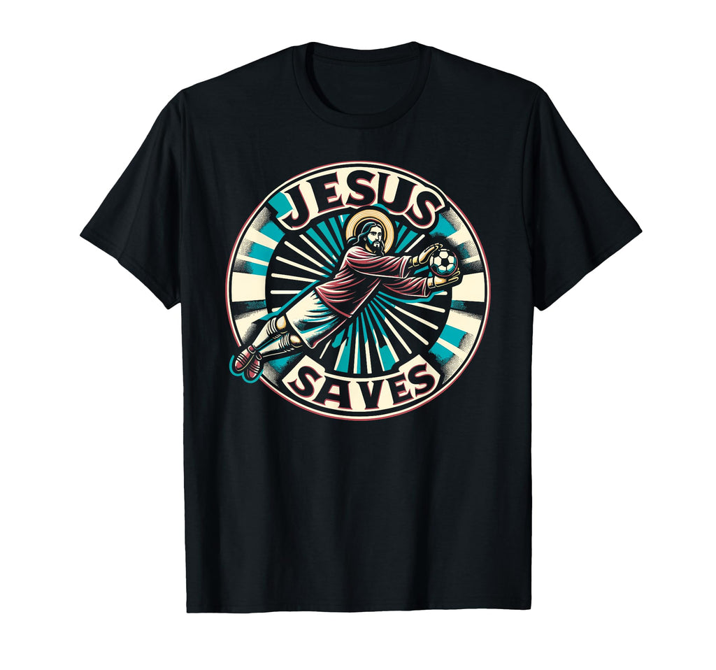 C J S Religious Christian Soccer Sweatshirt - Minimalist Print for Adults