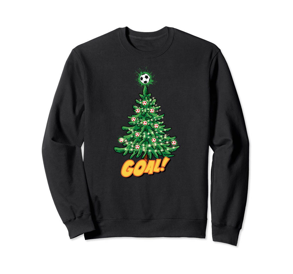 Soccer Tree Hit That Goal Merry Sweatshirt - Custom Art Print Unisex