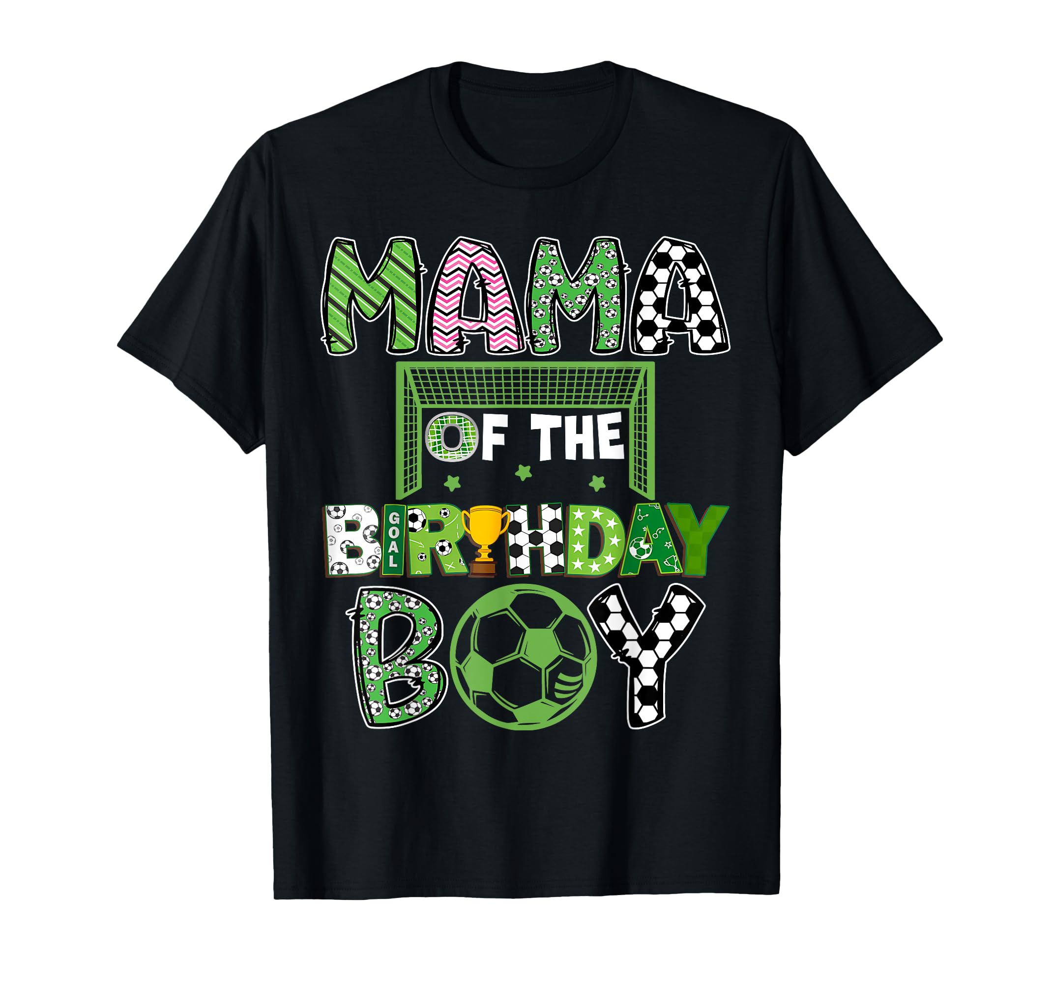 Mama Birthday Soccer Player Birthday T-Shirt - Custom Art Print Unisex