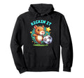 Kickin It Soccer Player Capybara Hoodie - Fun Novelty Design Men Women
