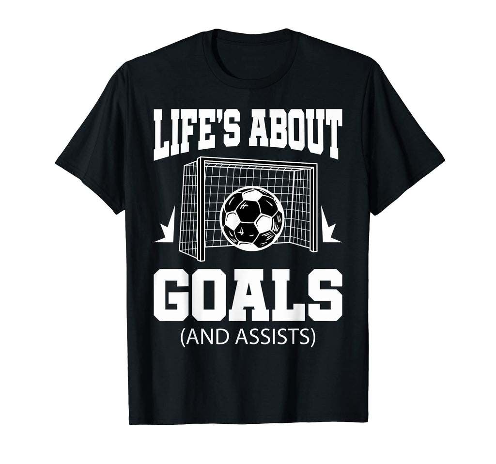 Soccer Fans Soccer Coaches Life Is T-Shirt - Fun Novelty Design Unisex