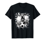 Great Dane Dog Playing Soccer Team Sports T-Shirt - Trendy Graphic Unisex