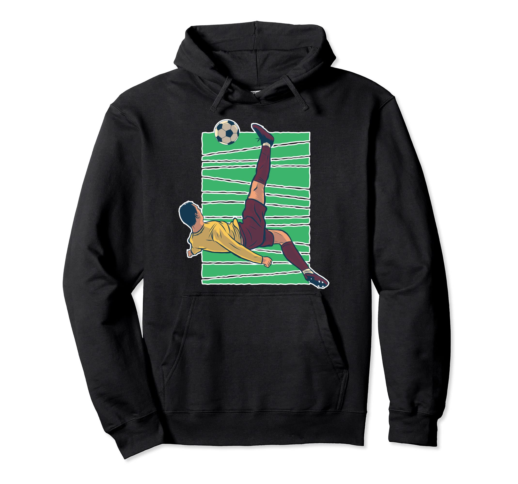 Bicycle Kick Soccer Hoodie - Unique Graphic Unisex