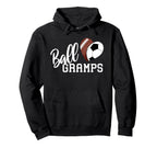 Ball Gramps Heart Funny Football Hoodie - Aesthetic Graphic for Adults