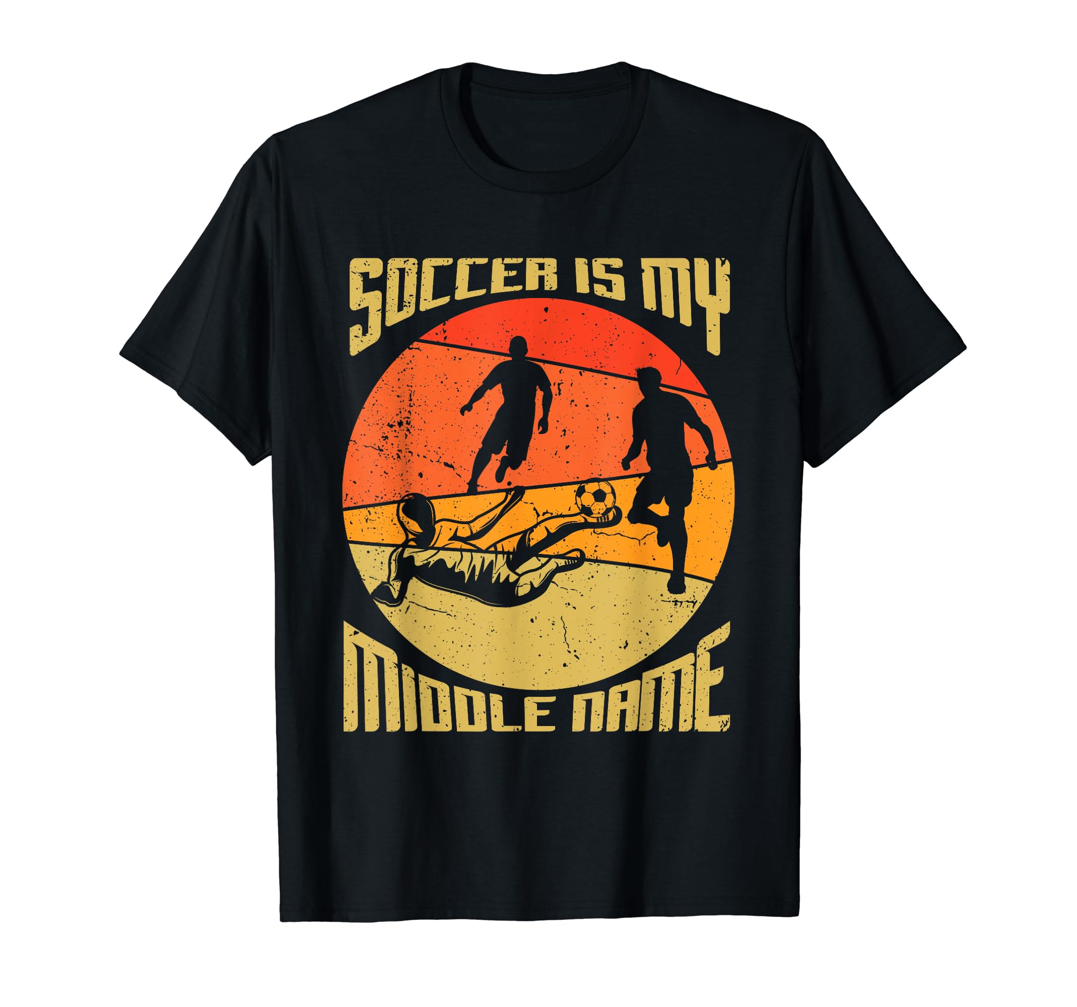 Soccer Is My Middle Name T-Shirt - Unique Graphic Men Women