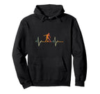 Soccer Player Gift Heartbeat Football Hoodie - Minimalist Print Men Women