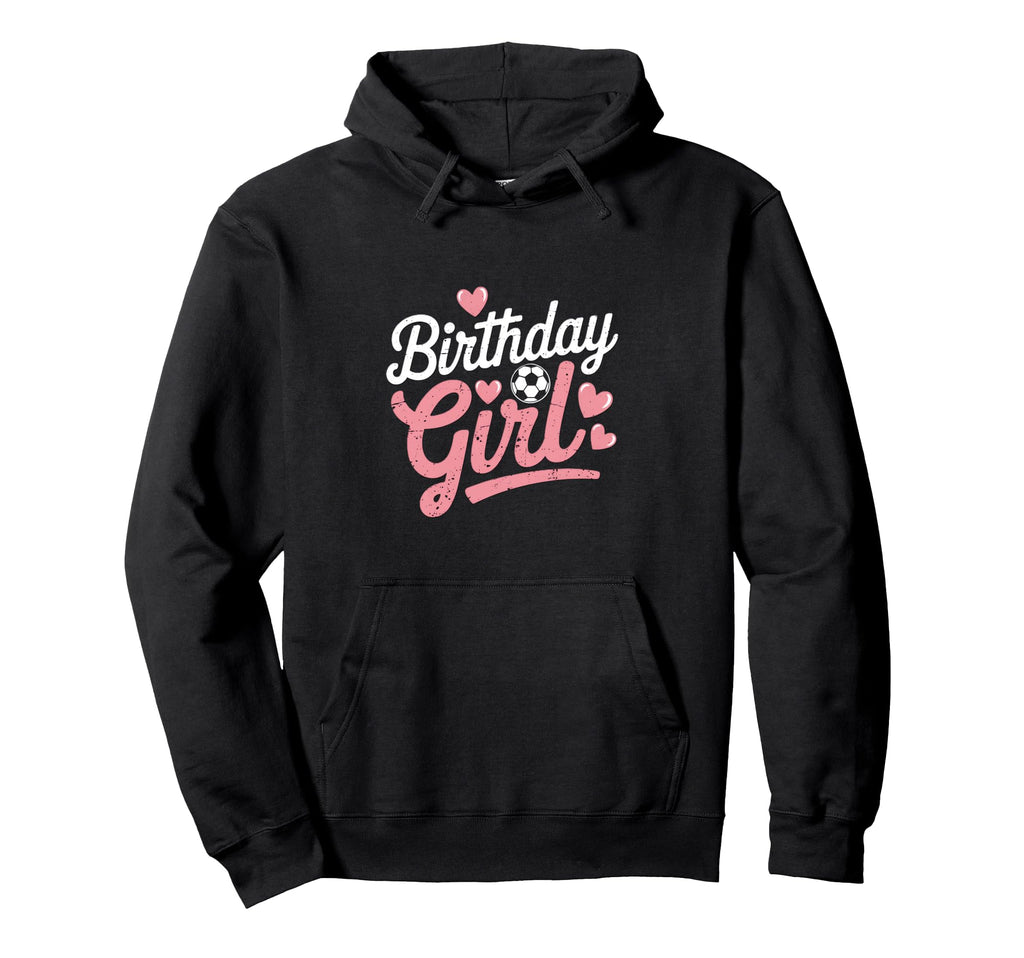 Birthday Soccer Hearts Fun Celebration Hoodie - Trendy Graphic for Adults