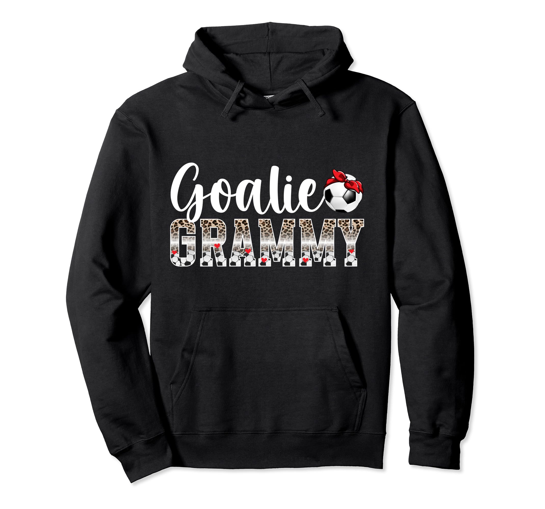 Soccer Goalie Grammy Leopard Soccer Hoodie - Fun Novelty Design Men Women