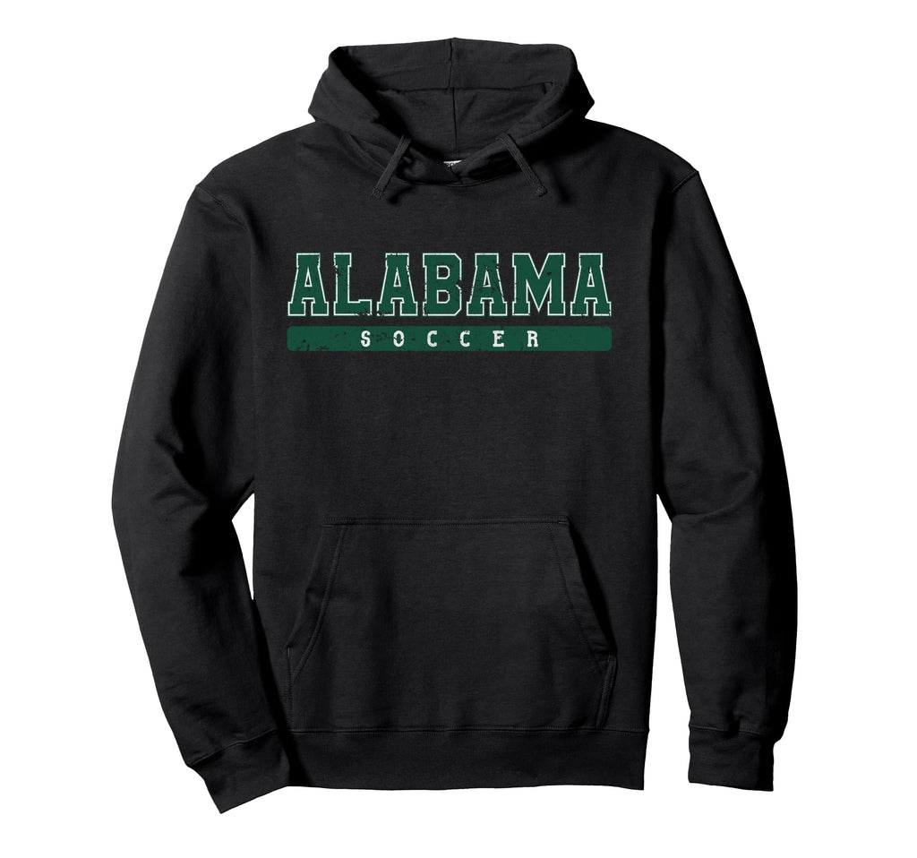 Alabama Soccer Green Text Hoodie - Trendy Graphic Unisex