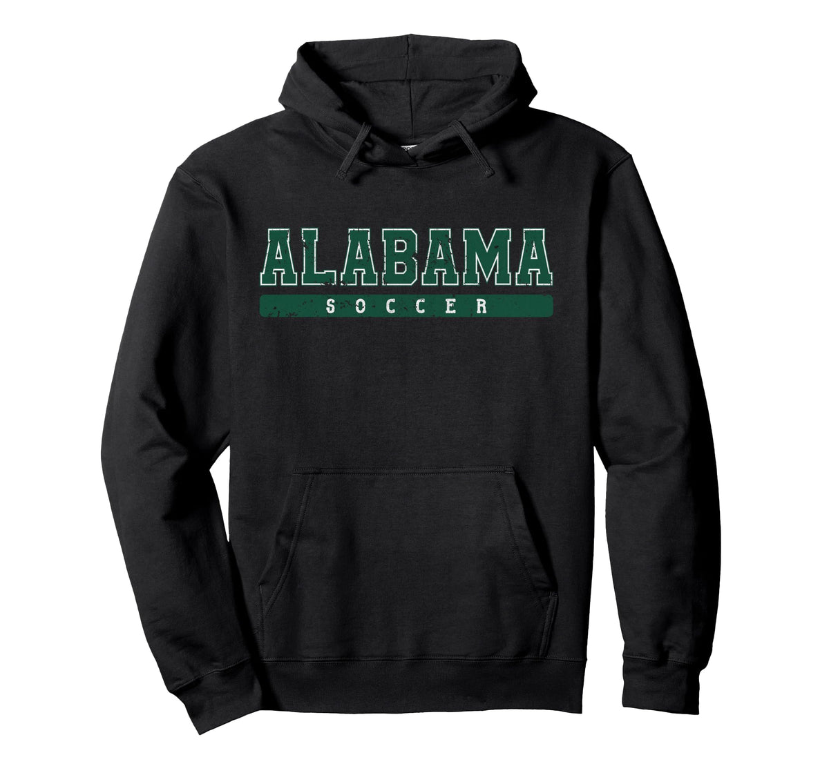 Alabama Soccer Green Text Hoodie - Trendy Graphic Unisex