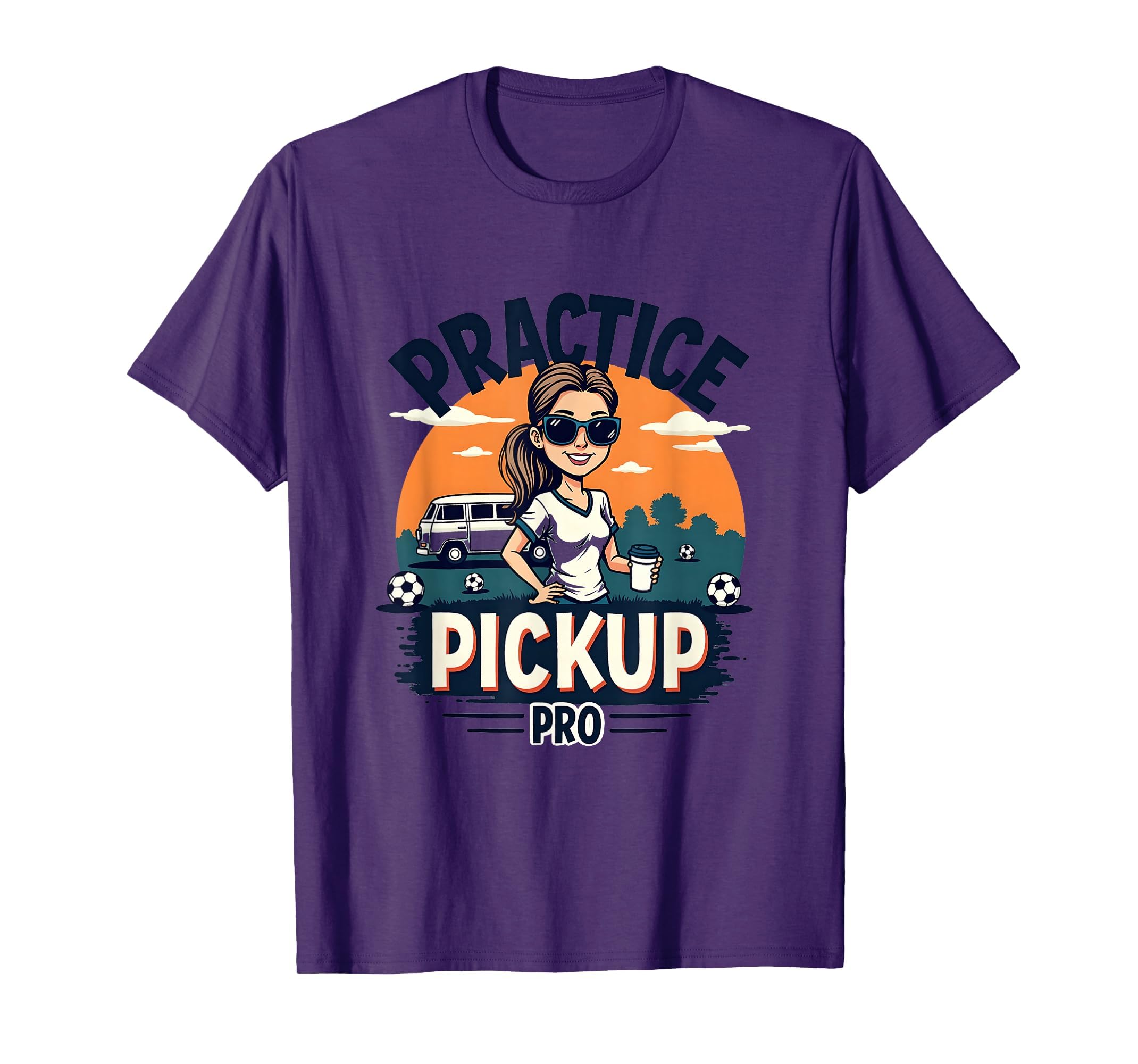 Practice Pickup Pro Soccer Mom T-Shirt - Minimalist Print Men Women
