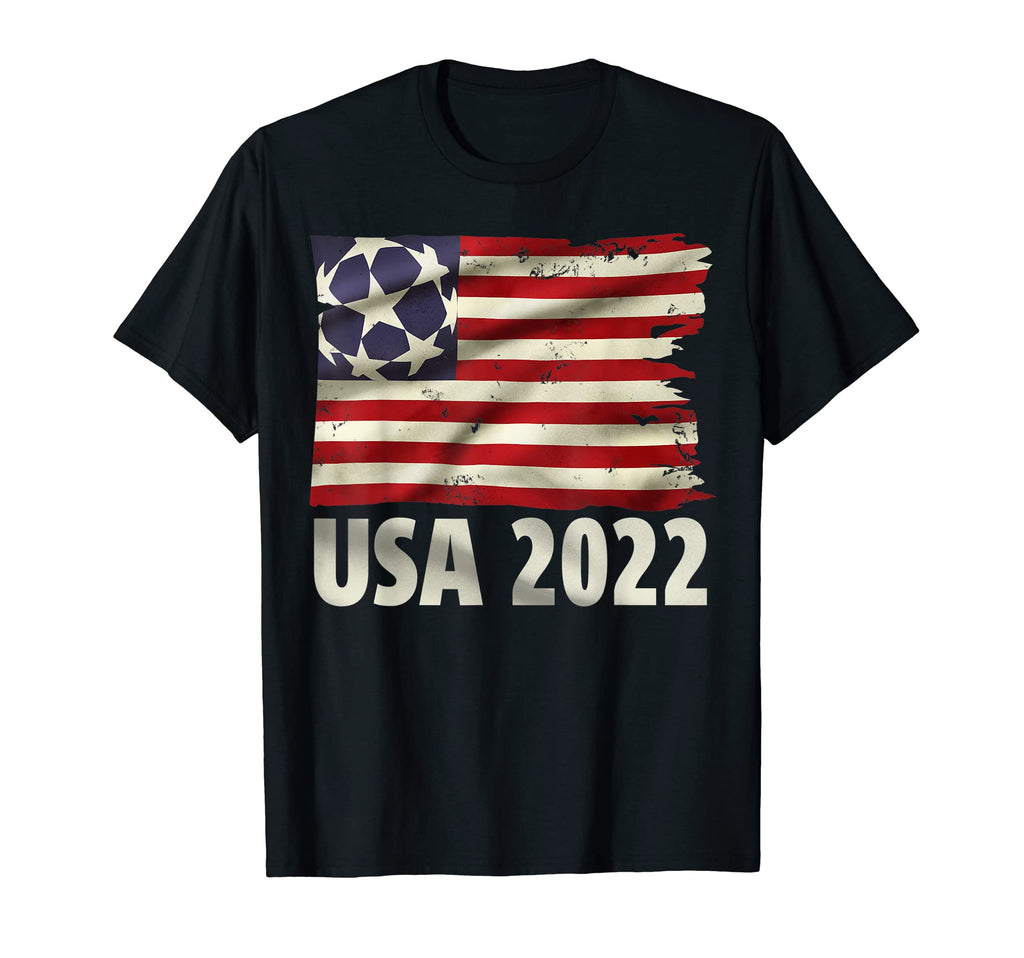 Soccer World Football Usa Flag T-Shirt - Aesthetic Graphic for Adults