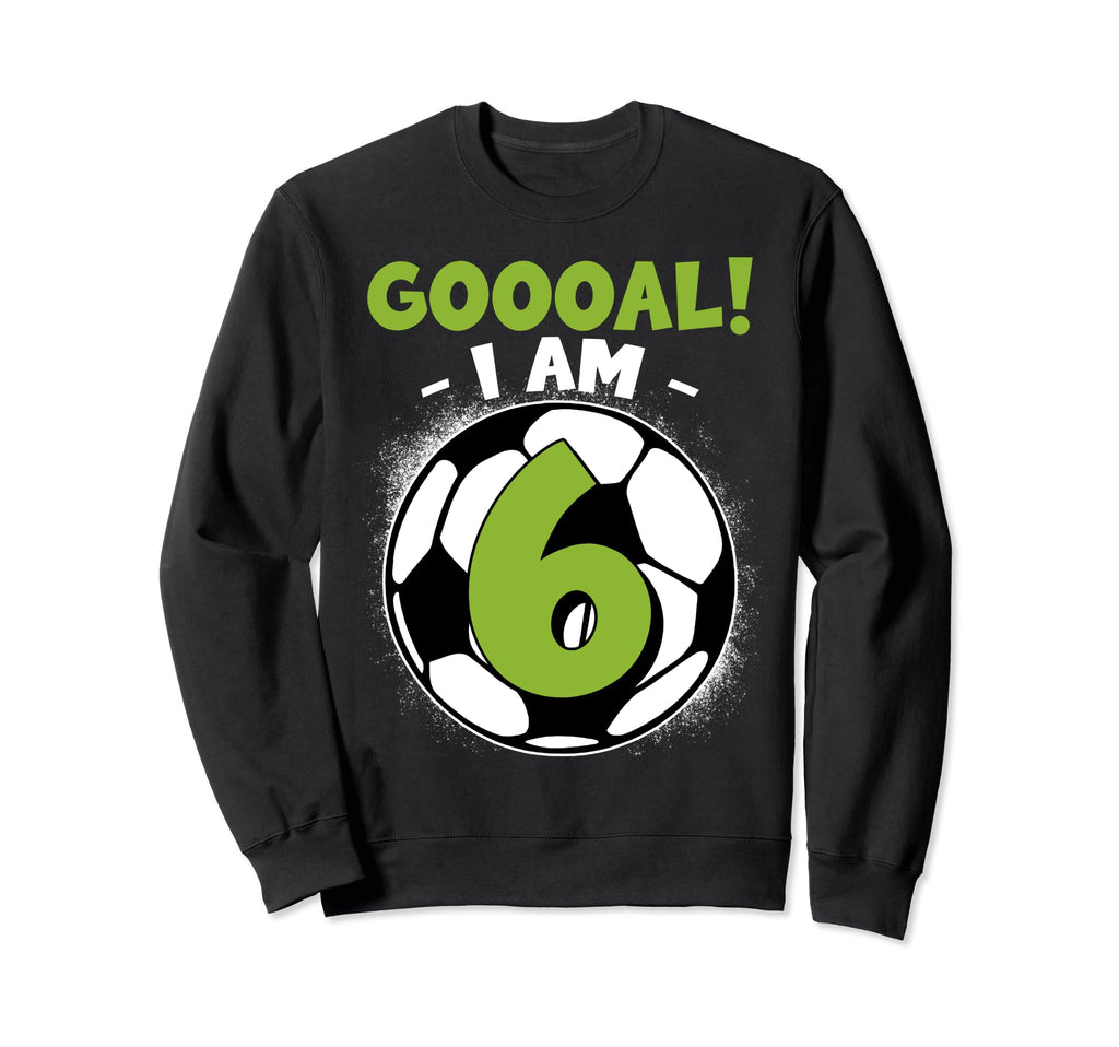6 Year Old Birthday Soccer Themed 6Thb Sweatshirt - Unique Graphic Unisex