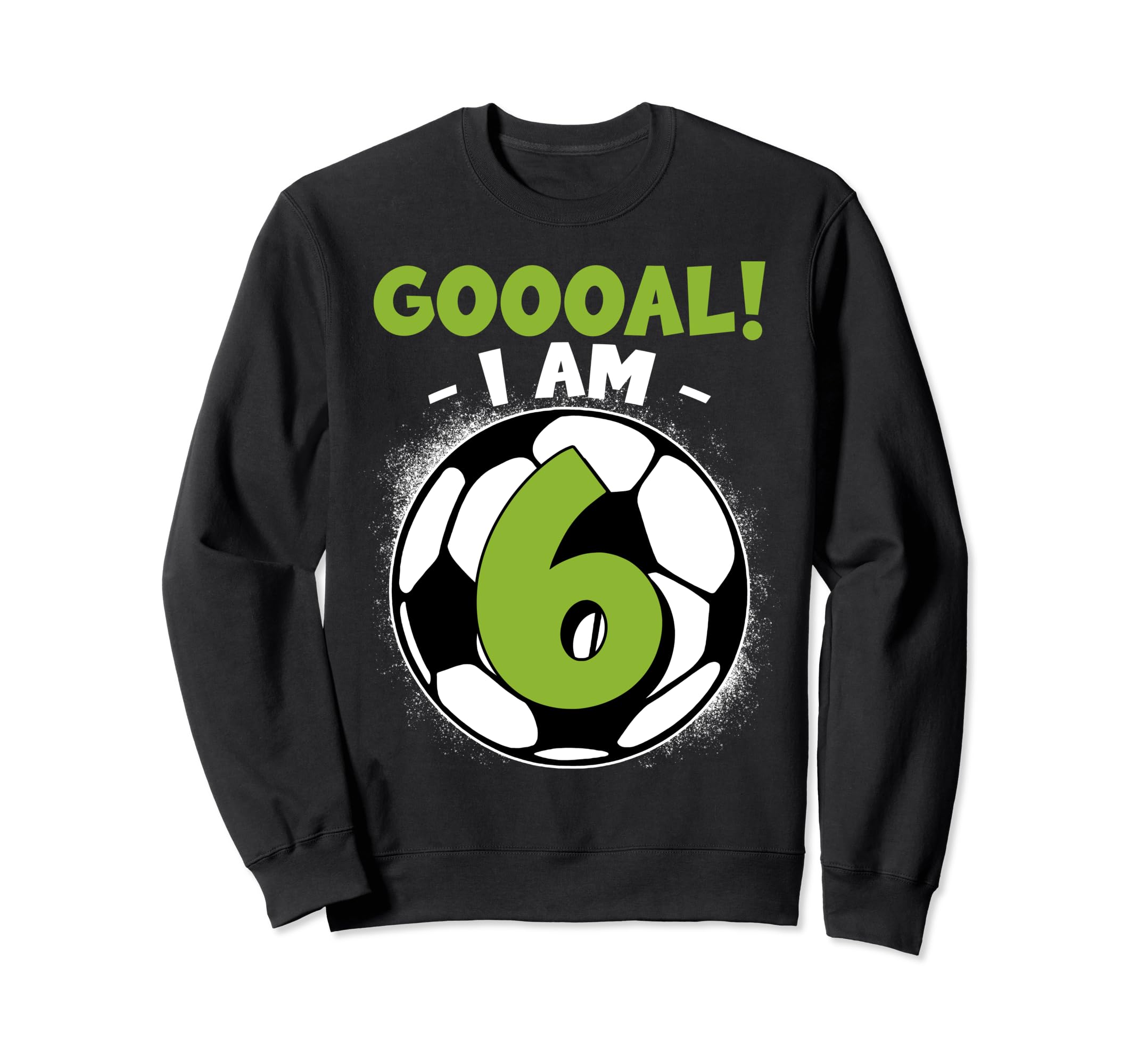 6 Year Old Birthday Soccer Themed 6Thb Sweatshirt - Unique Graphic Unisex