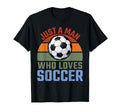 Just Who Loves Soccer Soccer Player T-Shirt - Unique Graphic for Adults