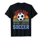 Just Who Loves Soccer Soccer Player T-Shirt - Unique Graphic for Adults