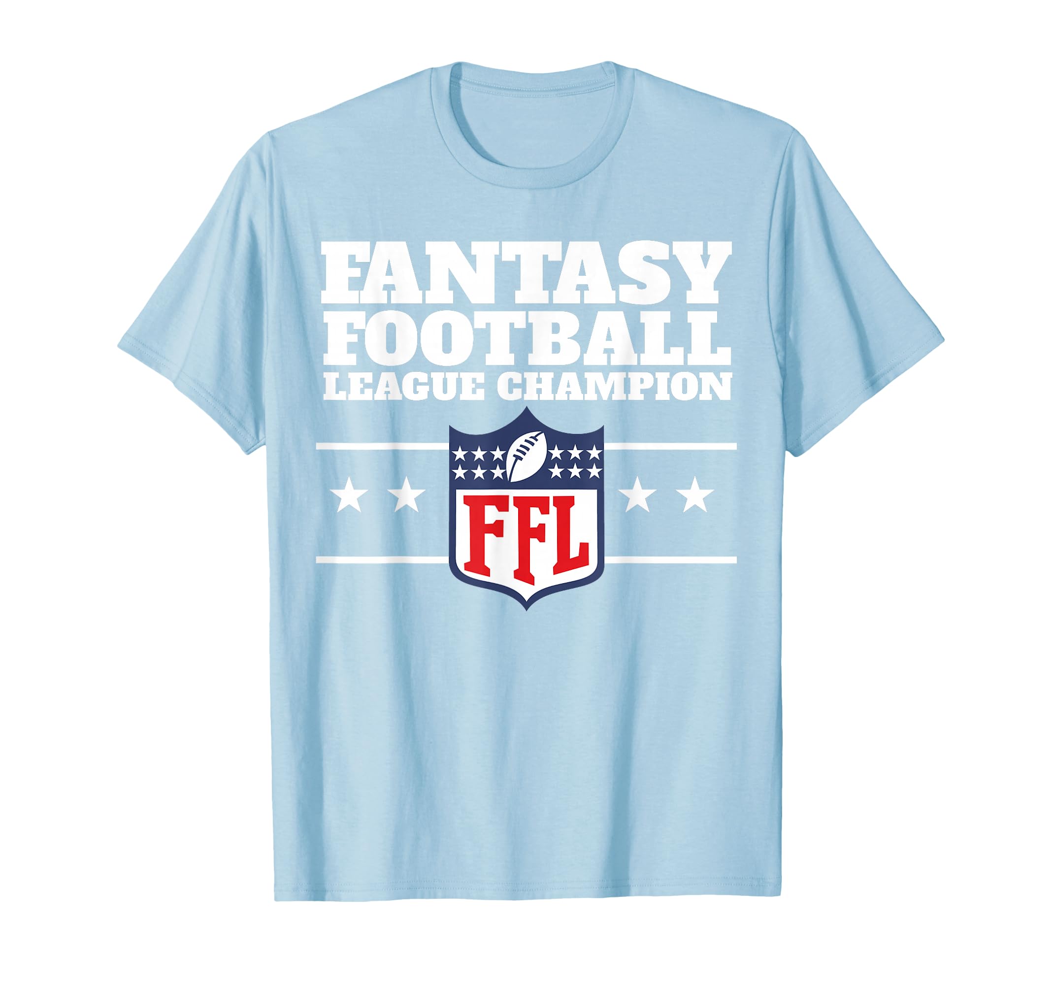 Fantasy Football League Champion T-Shirt - Custom Art Print for Adults