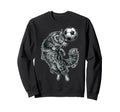 Soccer Cat Acrobat Feline Sweatshirt - Custom Art Print for Adults