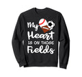 My Heart Is Fields Baseball Soccer Sweatshirt - Trendy Graphic Men Women