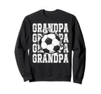 Soccer Grandpa Cracked Wall Sweatshirt - Fun Novelty Design Men Women
