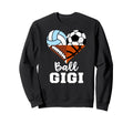 Ball Gigi Soccer Football Volleyball Sweatshirt - Unique Graphic Unisex