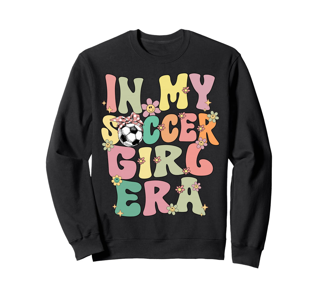 My Soccer Era Groovy Soccer Soccer Sweatshirt - Graphic Print Men Women