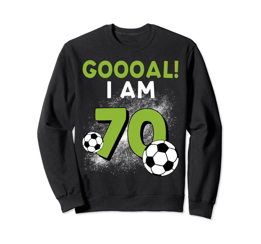 70Th Birthday Soccer Theme 70Year Sweatshirt - Unique Graphic Men Women