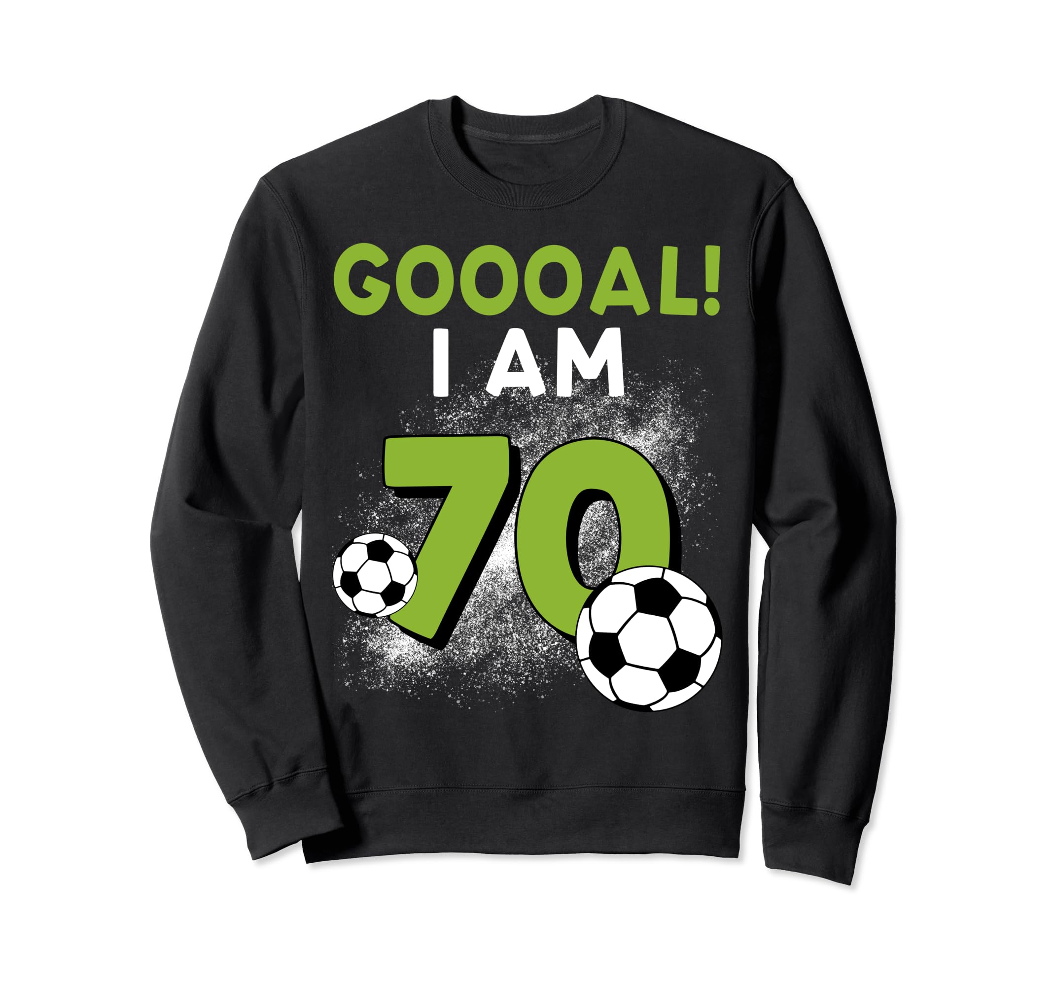 70Th Birthday Soccer Theme 70Year Sweatshirt - Unique Graphic Men Women