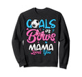 Gender Reveal Goals Or Bows Mama Mom Sweatshirt - Novelty Apparel Unisex
