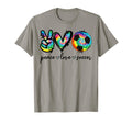 Peace Love Soccer Player Tie Dye Soccer T-Shirt - Graphic Print Unisex