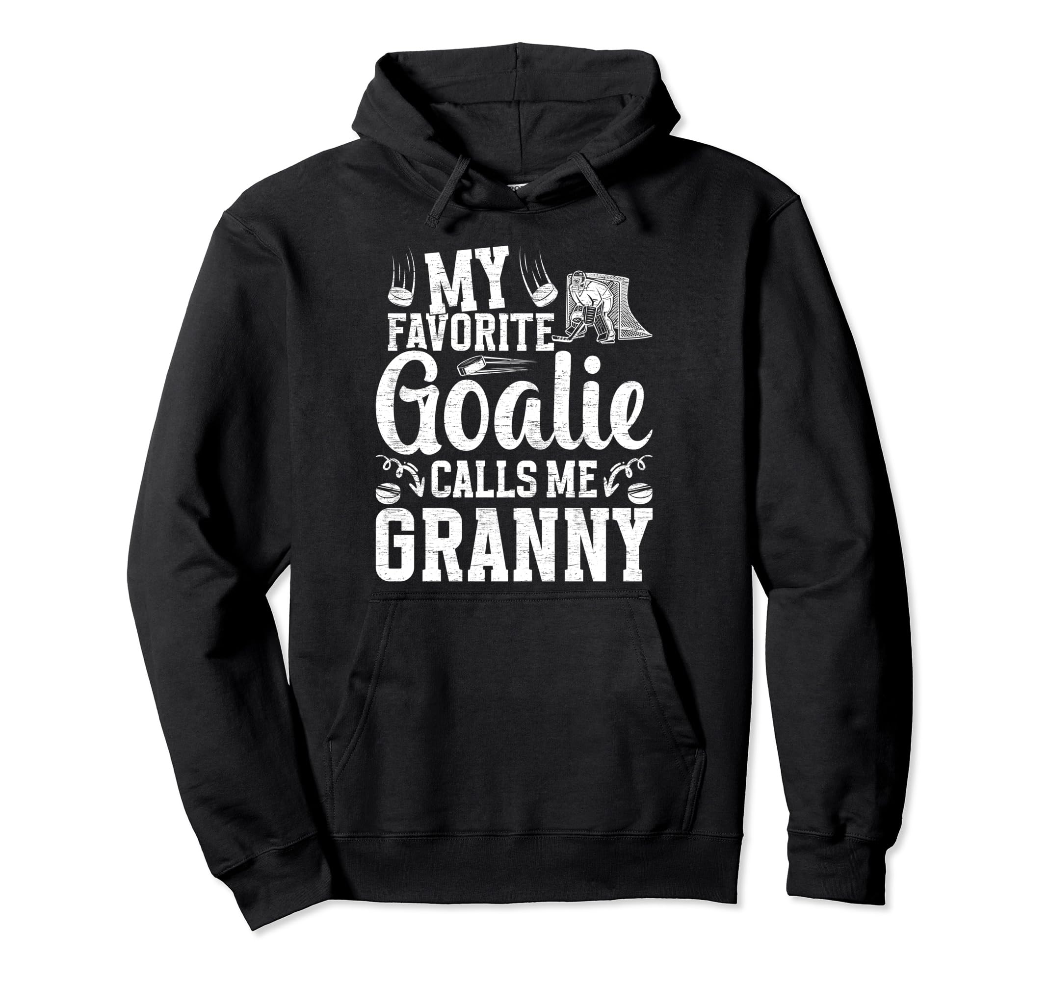 Favorite Ice Hockey Goalie Granny Ice Hoodie - Aesthetic Graphic Men Women