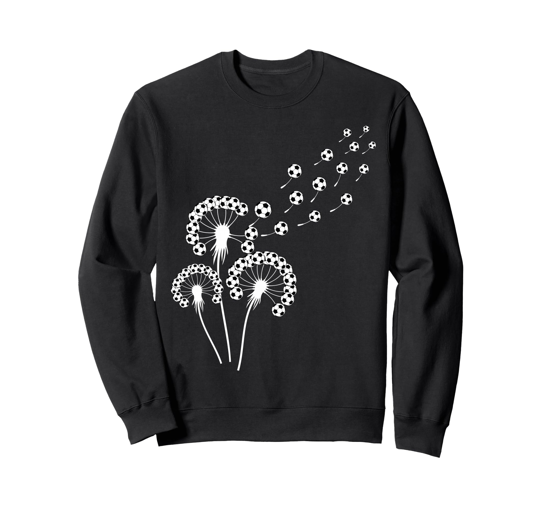 Dandelion Soccer Ball Stuff Sweatshirt - Custom Art Print for Adults