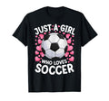 Just Who Loves Soccer Soccer Football T-Shirt - Trendy Graphic for Adults