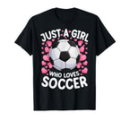 Just Who Loves Soccer Soccer Football T-Shirt - Trendy Graphic for Adults