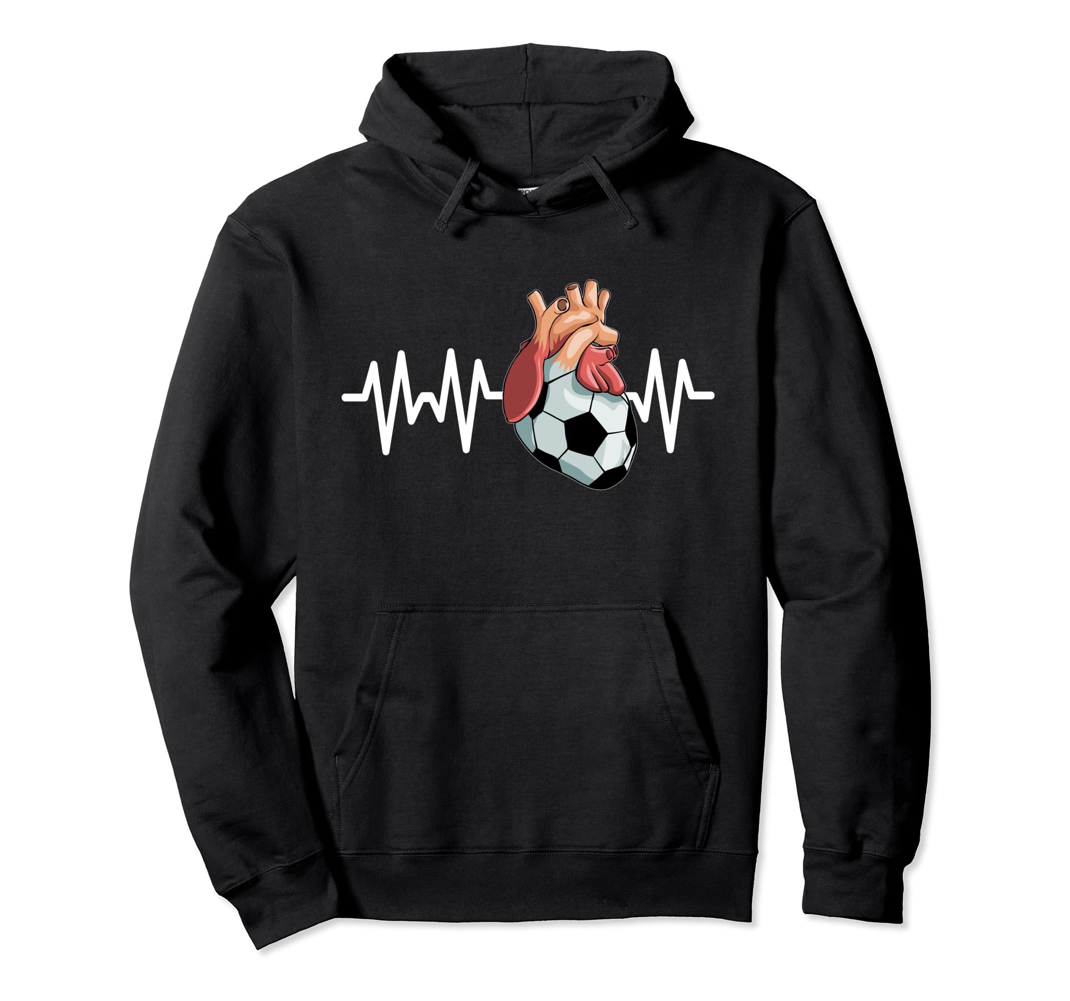 Soccer Anatomical Heart Futbol Lovers Hoodie - Streetwear Style Men Women