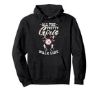 Soccer All Pretty Walk Like This Floral Hoodie - Novelty Apparel Unisex
