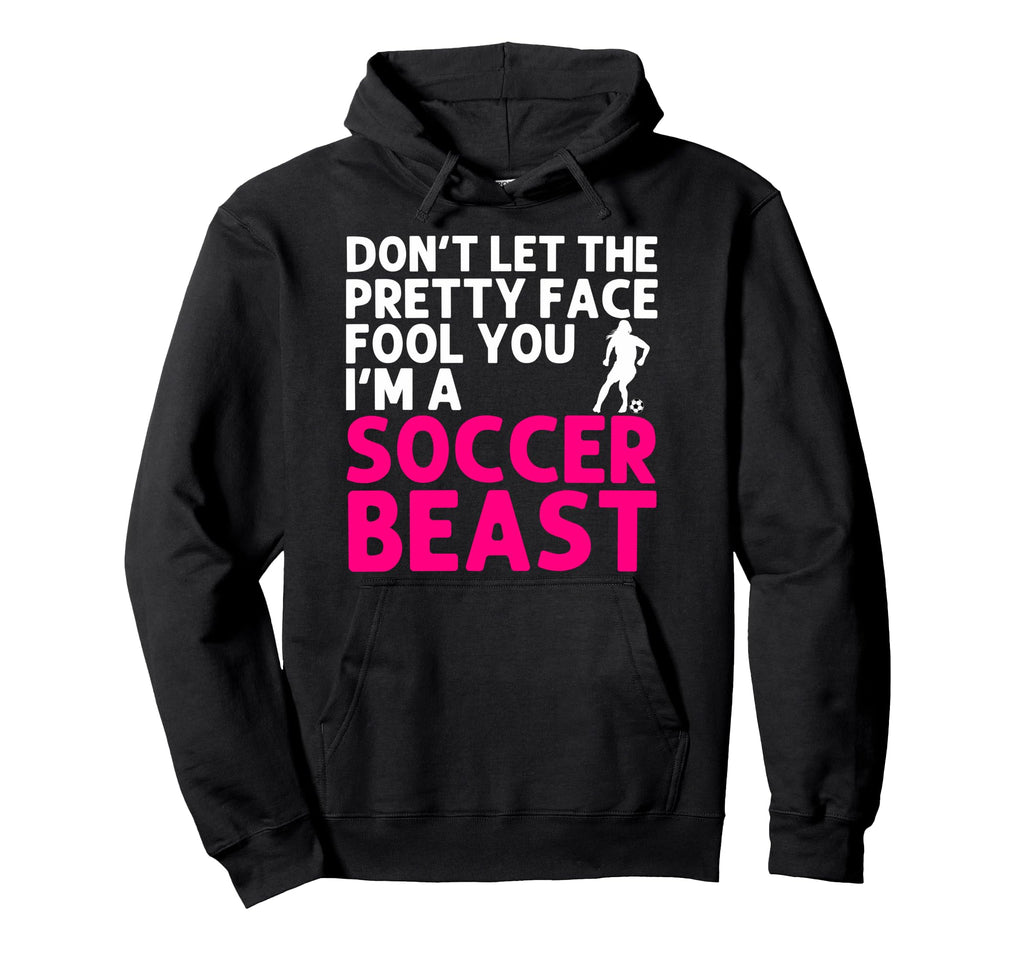 Soccer Art Teen Goalie Soccer Player Hoodie - Fun Novelty Design Men Women