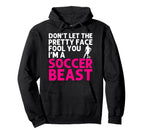 Soccer Art Teen Goalie Soccer Player Hoodie - Fun Novelty Design Men Women
