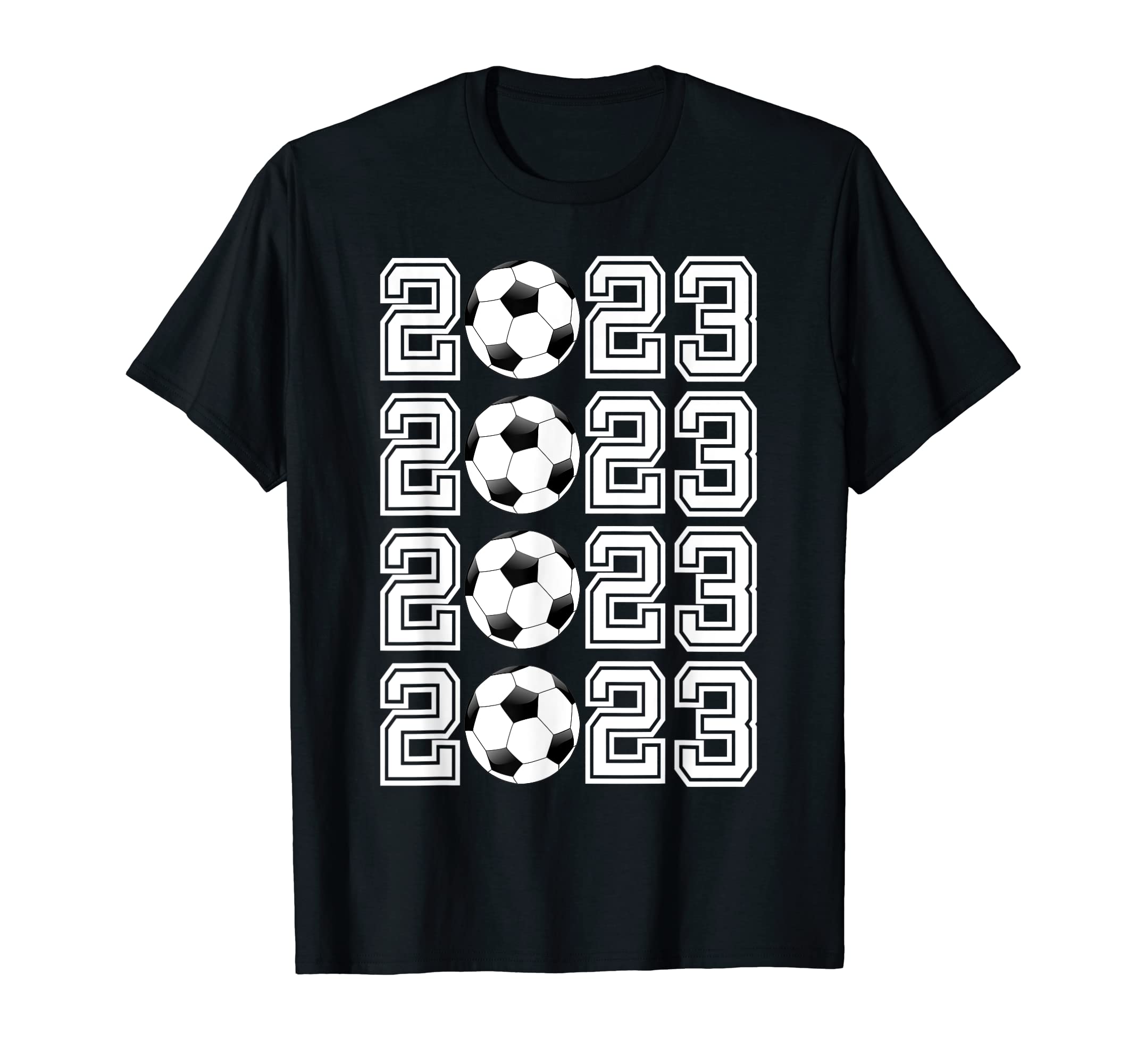 Class 2023 Soccer Ball Senior Grad T-Shirt - Streetwear Style Unisex
