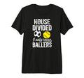 Mens House Divided I Only Raise T-Shirt - Minimalist Print for Adults