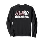 Ball Grandma Heart Soccer Volleyball Sweatshirt - Custom Art Print Unisex