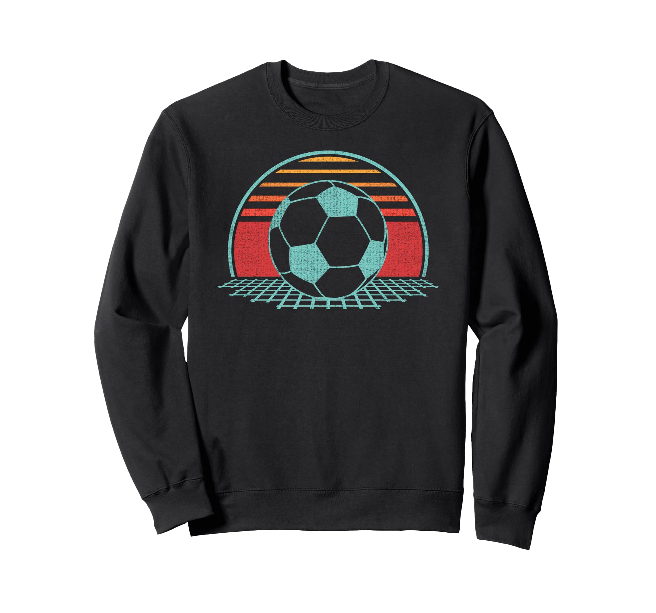 Soccer Ball 80S Soccer Player Sweatshirt - Casual Everyday Wear Unisex