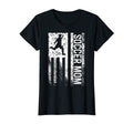 Soccer Mom American Flag Proud Soccer T-Shirt - Unique Graphic for Adults