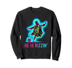He Is Rizzin Christian Religious Sweatshirt - Custom Art Print for Adults