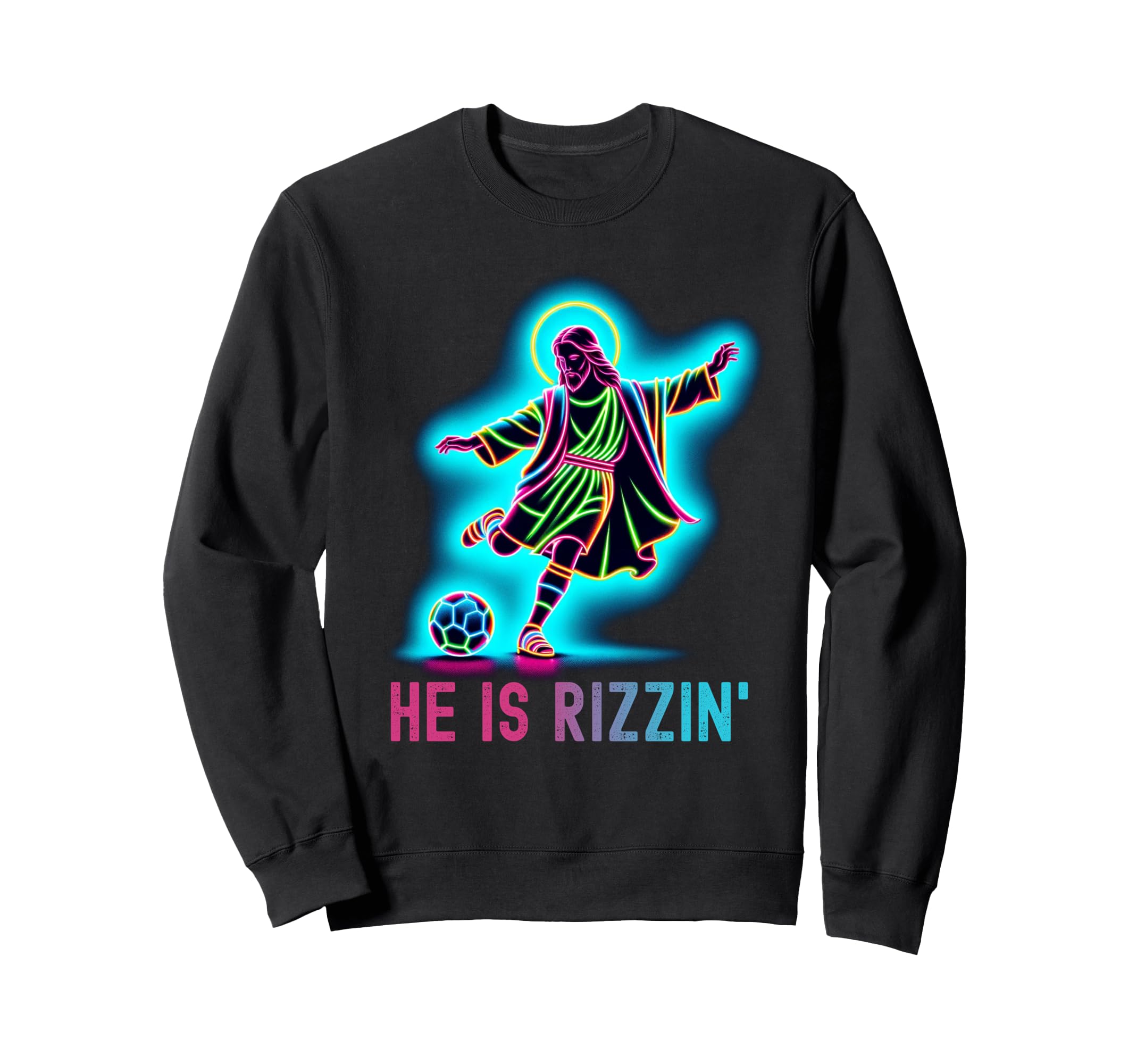 He Is Rizzin Christian Religious Sweatshirt - Custom Art Print for Adults
