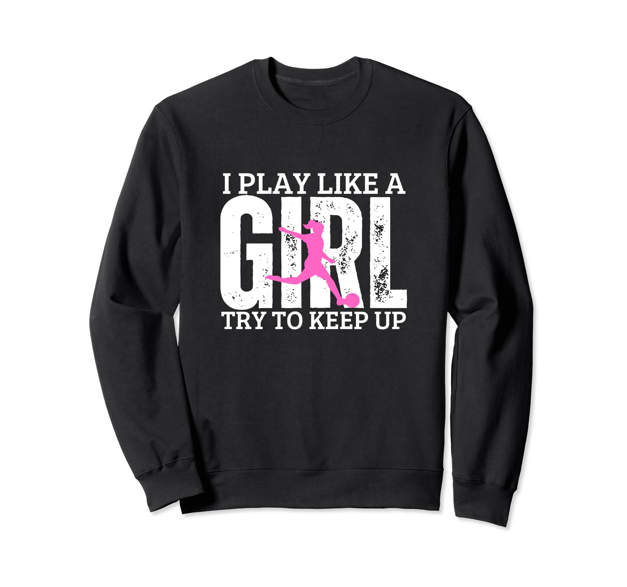 Soccer Player I Play Like Funny Sweatshirt - Custom Art Print for Adults