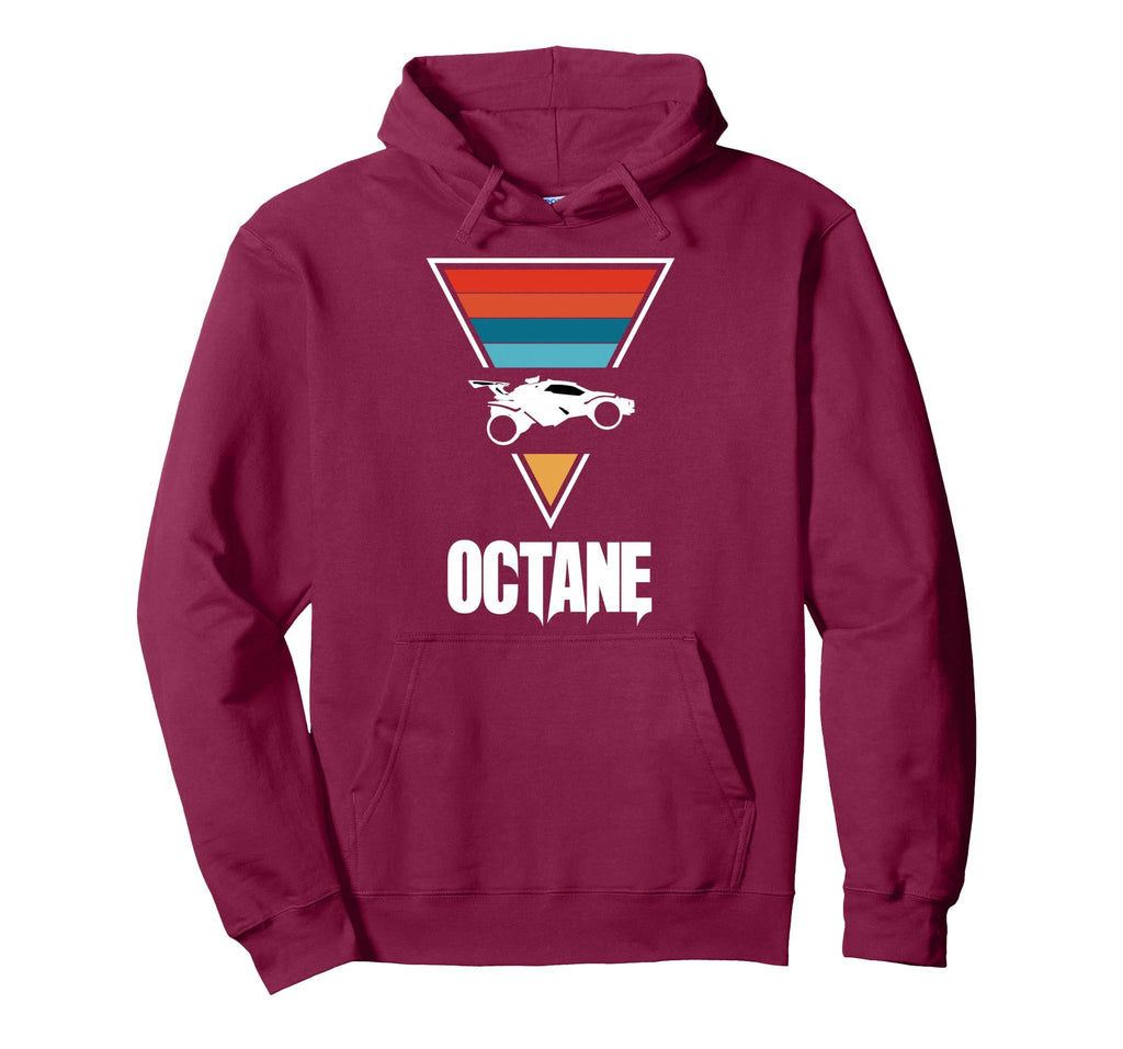 Octane Rocket Soccer Sunset Distressed Hoodie - Novelty Apparel Unisex