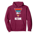 Octane Rocket Soccer Sunset Distressed Hoodie - Novelty Apparel Unisex