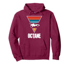 Octane Rocket Soccer Sunset Distressed Hoodie - Novelty Apparel Unisex